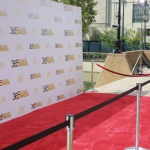 media wall / backdrop con barriera eliminacode