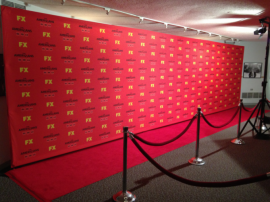 media wall backdrop
