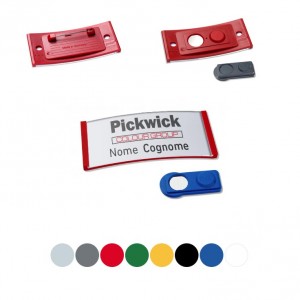 Badge portanome plastica Pol – varie misure e colori