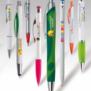 Esempi di penne con stampa digitale UV a partire da 100 pezzi