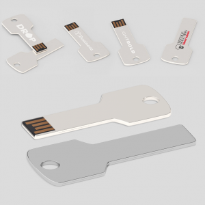 Chiavetta USB in metallo a forma di chiave  – “FlashKey Square”